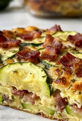 Zucchini and Beef Bacon Slice