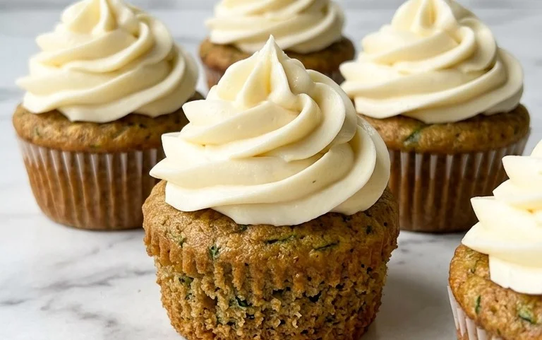 Zucchini Cupcakes with Cream Cheese Frosting