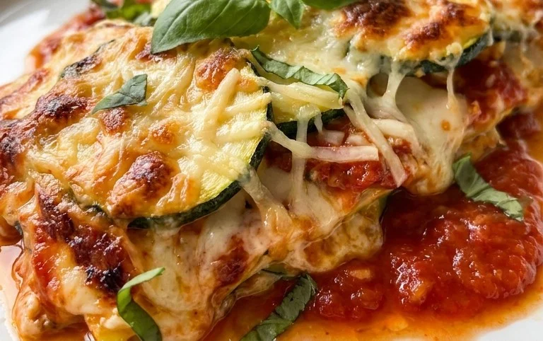 Three Cheese Zucchini Parmesan