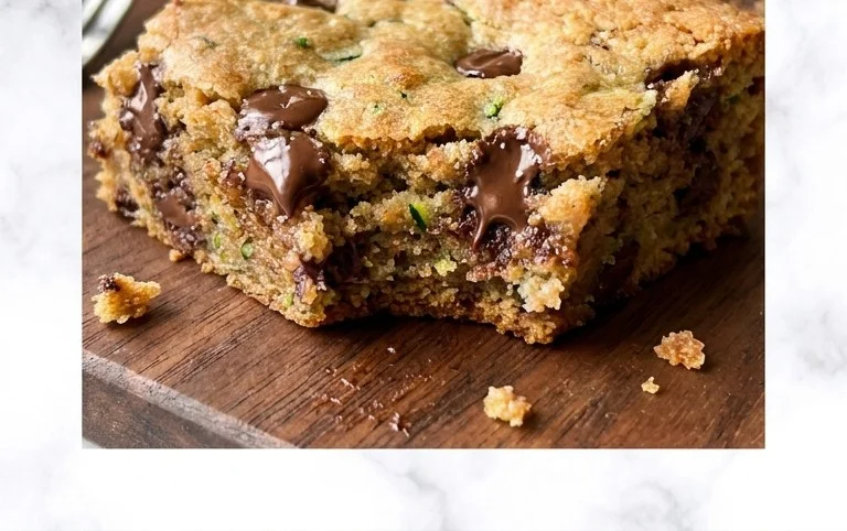 Chocolate Chip Zucchini Cookie Bars