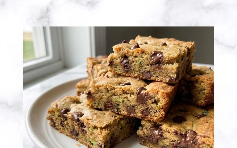 Chocolate Chip Zucchini Cookie Bars
