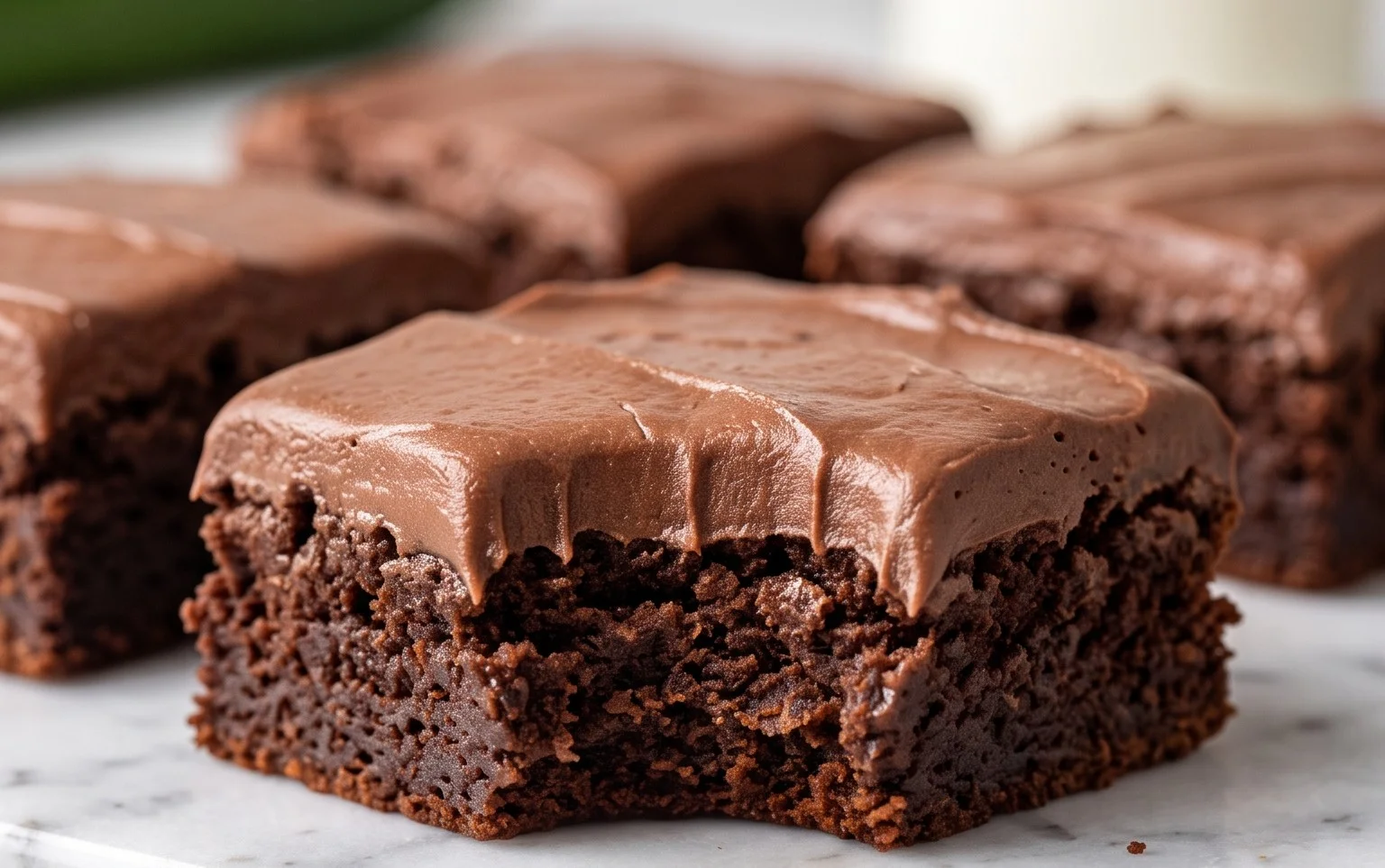 Zucchini Brownies with 1 Minute Frosting
